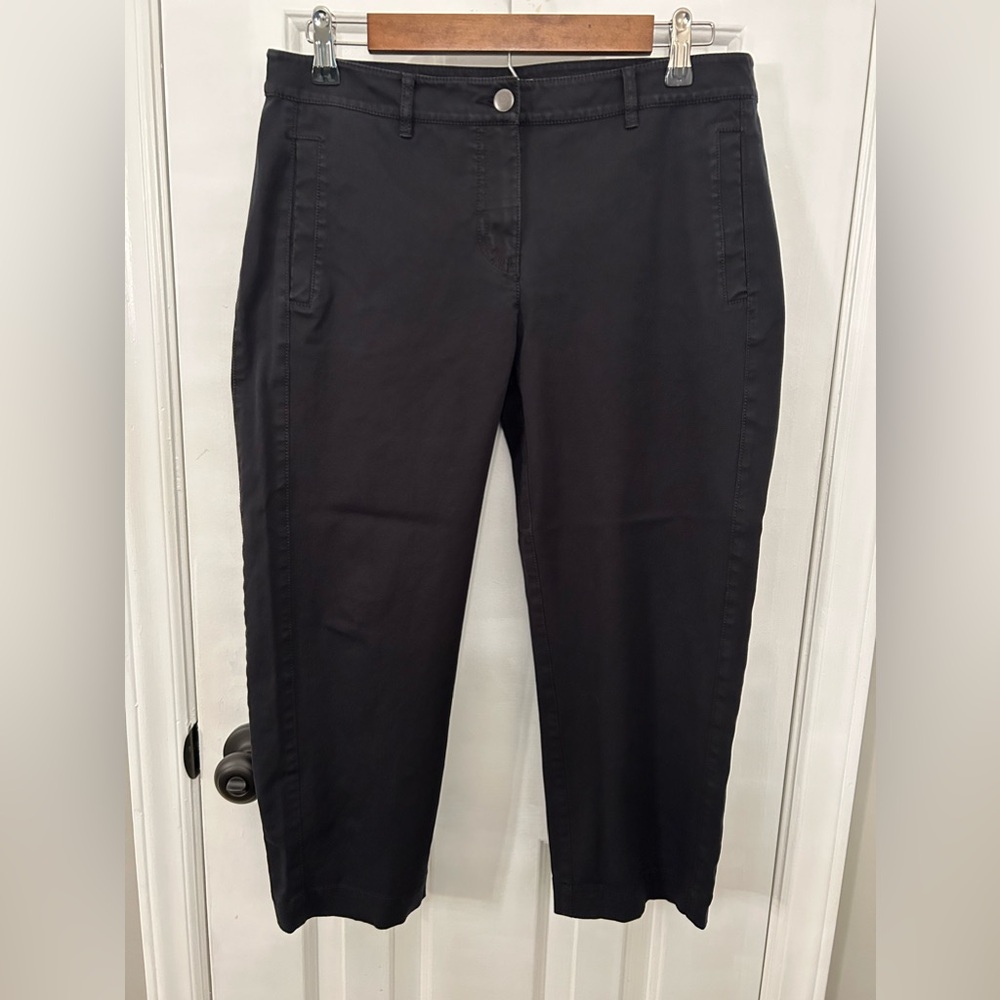 Eileen Fisher Size S Small Black Cropped Pants